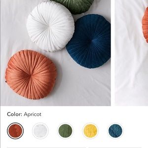 Urban outfitters shelly round velvet pillow